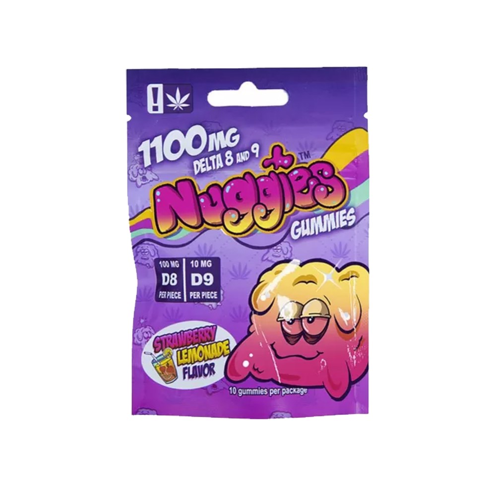 NUGGIES D8 &amp; D9  1100 MG GUMMIES  - STRAW LEMONADE