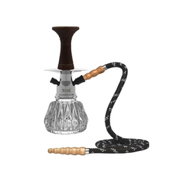 MYA HERAA CLEAR GLASS HOOKAH - ASSORTED
