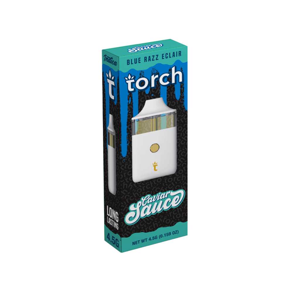 TORCH RAZOR CAVIAR SAUCE 4.5G DISPOSABLE - BLUE RAZZ ECLAIR