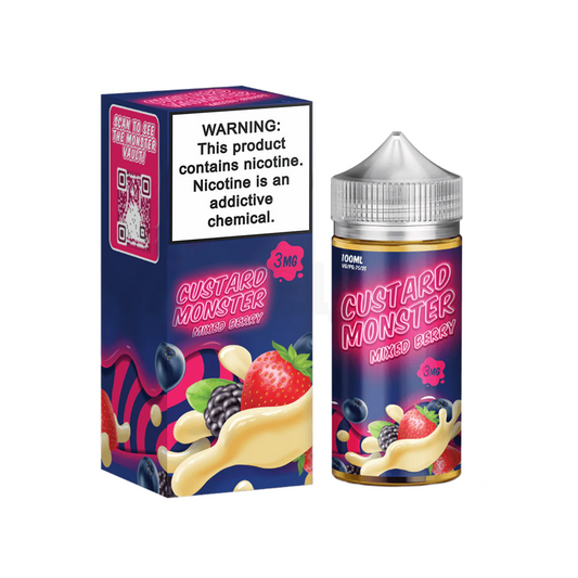 CUSTARD MONSTER 100ML JUICE 3MG  - MIXED BERRY