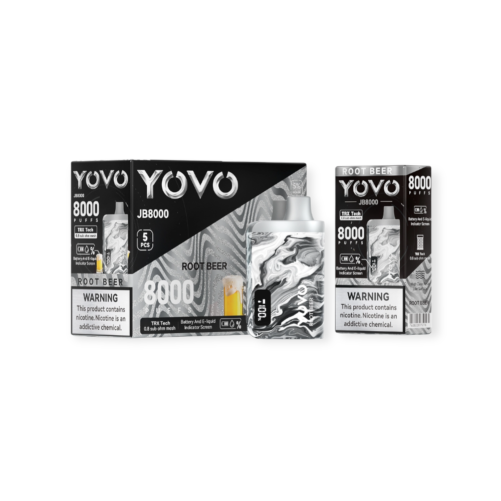 YOVO JB8000 5% DISPOSABLE - ROOT BEER