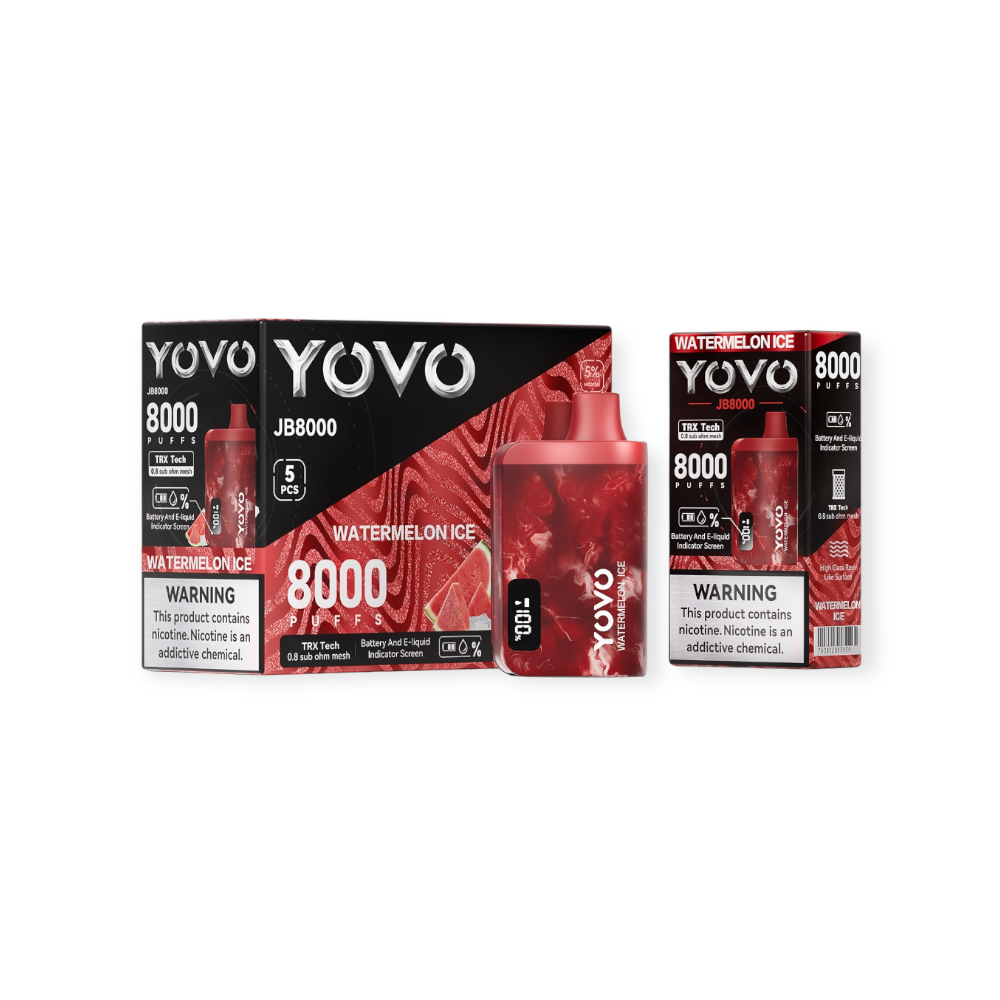 YOVO JB8000 5% DISPOSABLE - WATERMELON ICE