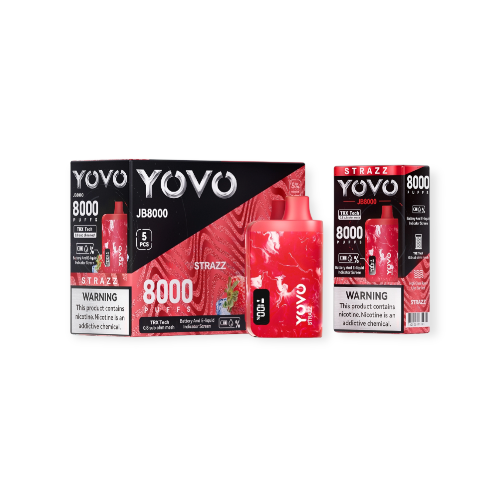 YOVO JB8000 5% DISPOSABLE - STRAZZ