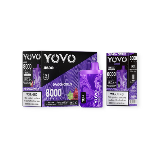 YOVO JB8000 5% DISPOSABLE - DRAGON CITRUS