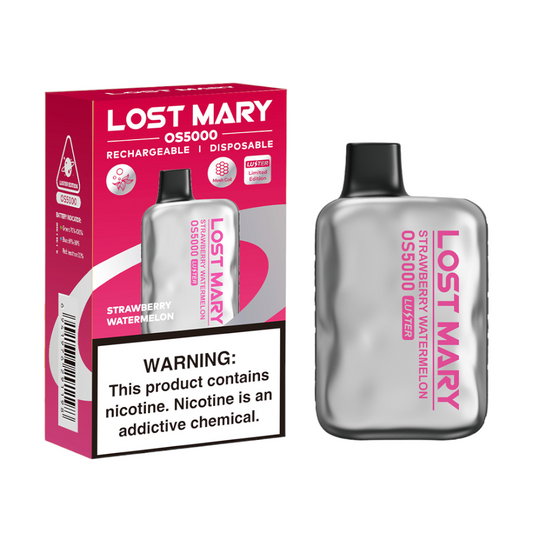 LOST MARY OS5000 5% SALT NIC DISPOSABLE- STRAWBERRY WATERMELON