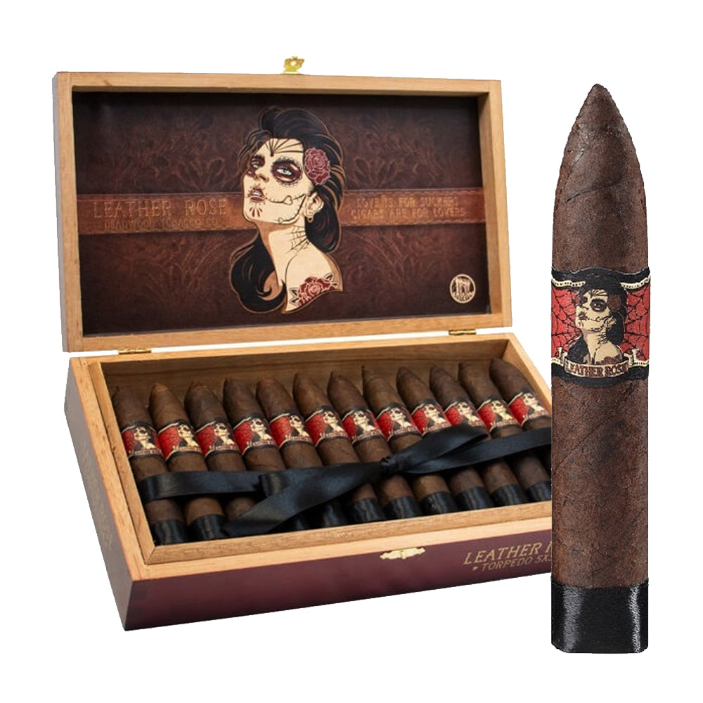 LEATHER ROSE TORPEDO 5X54 CIGARS