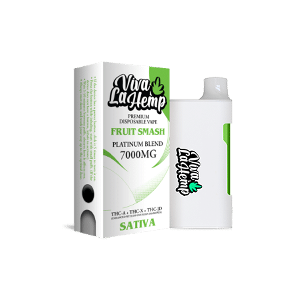 VIVA LA HEMP PLATINUM BLEND 7000MG DISPOSABLE VAPE SATIVA - FRUIT SMASH