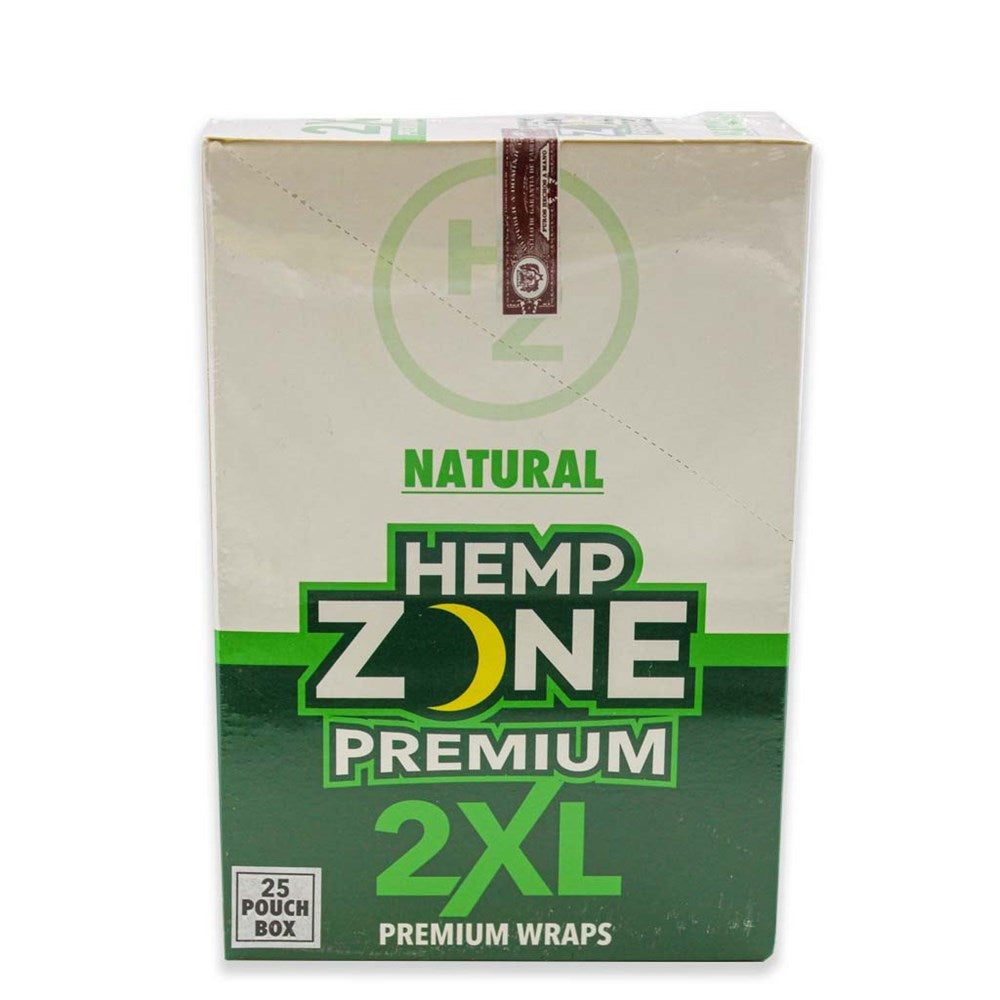 HEMP ZONE PREMIUM 2XL WRAPS - NATURAL