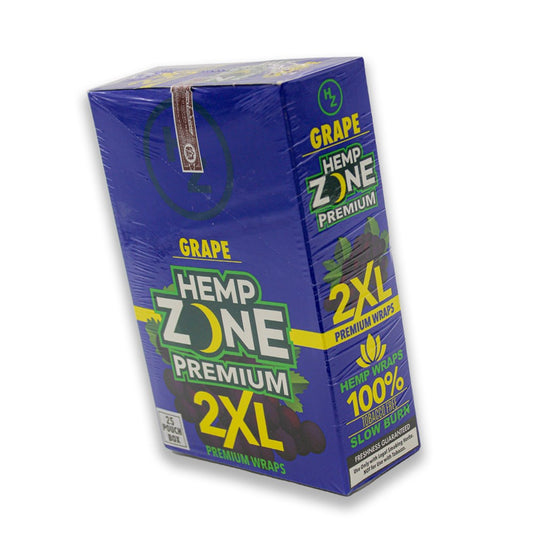 HEMP ZONE PREMIUM 2XL WRAPS - GRAPE