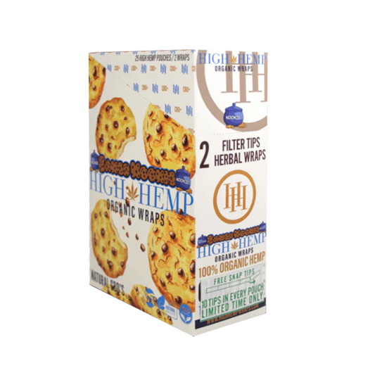HIGH HEMP ORGANIC 2PK FILTER TIP WRAP - BAKED KOOKIES