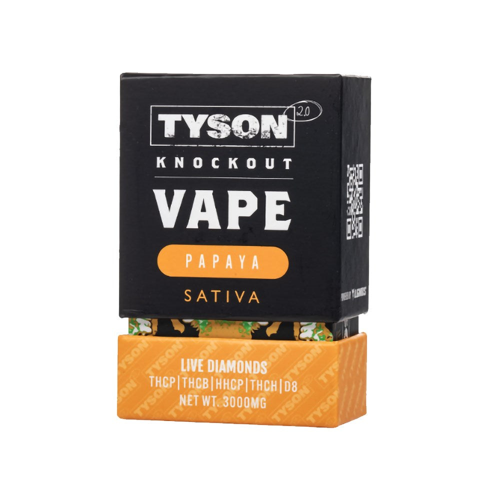TYSON LIVE DIAMONDS 3G KNOCKOUT DISPOSABLE SATIVA - PAPAYA