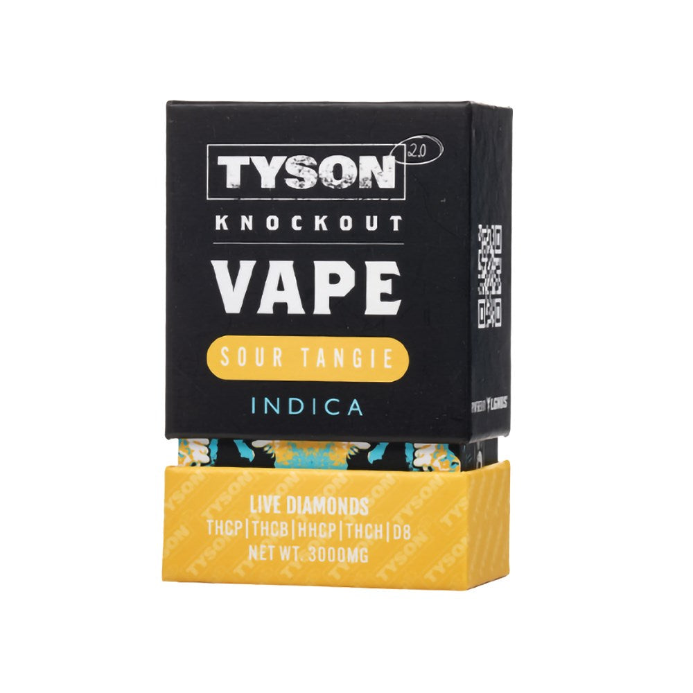 TYSON LIVE DIAMONDS 3G KNOCKOUT DISPOSABLE INDICA - SOUR TANGIE