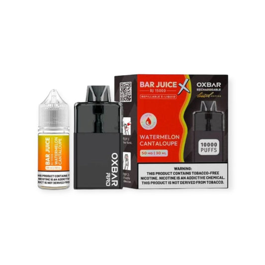 OX BAR  30ML  10000PUFFS VAPE  50MG - WATERMELON CANTALOUPE