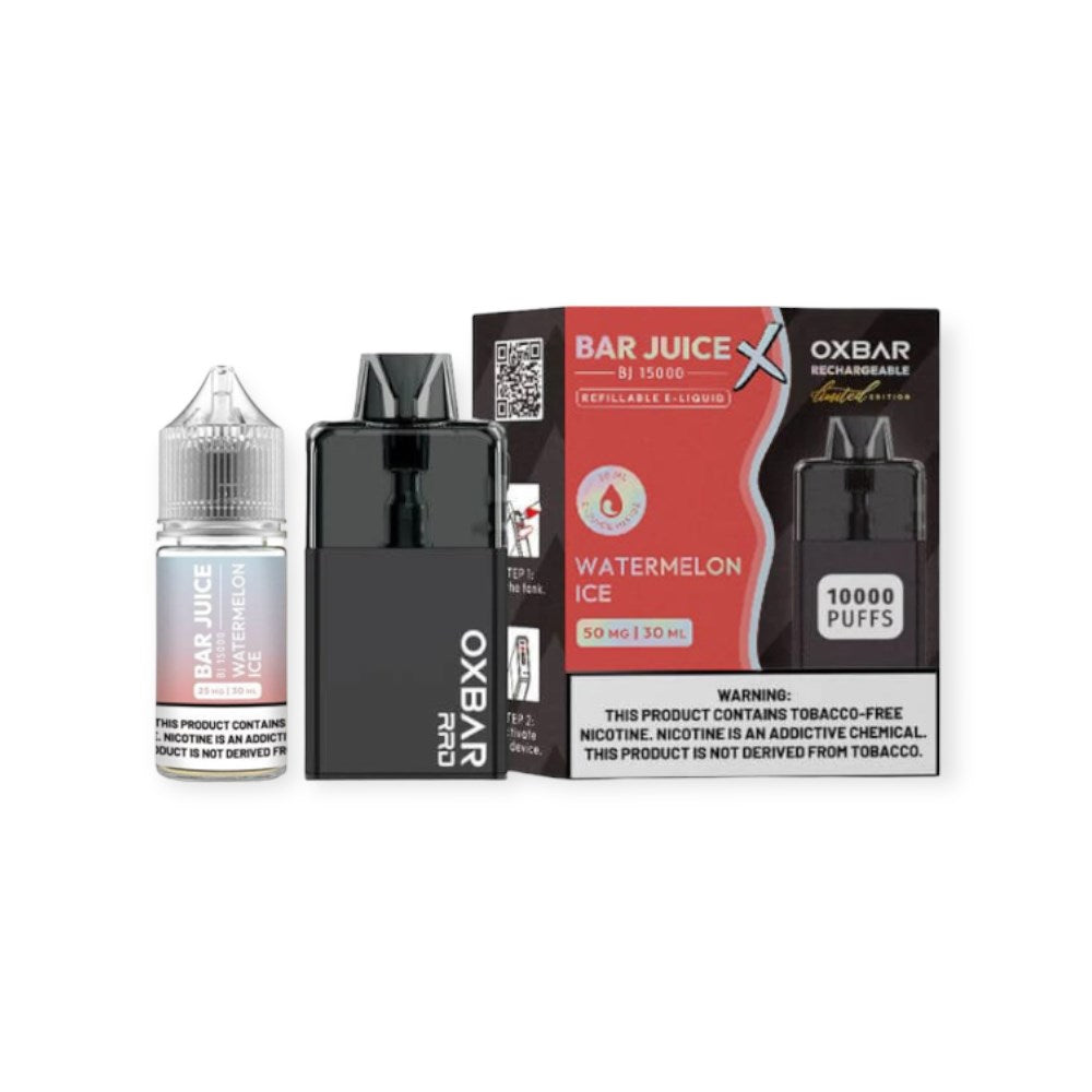 OX BAR  30ML  10000PUFFS VAPE  50MG - WATERMELON ICE