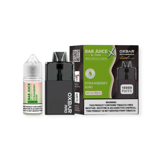OX BAR  30ML  10000PUFFS VAPE  50MG - STRAW KIWI