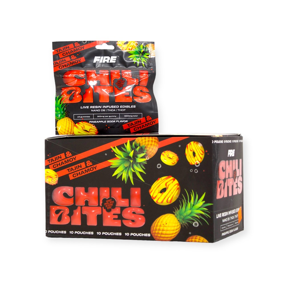 FIRE CHILI LIVE RESIN D9/THCA/THCP  3000MG GUMMIES - PINEAAPPLE