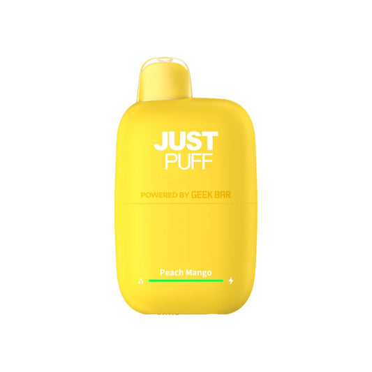 JUST PUFF 5% 6000 PUFFS DISPOSABLE - PEACH MANGO