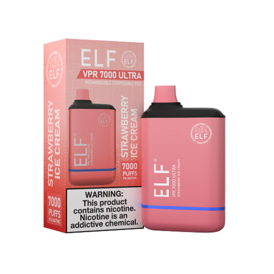 ELF VPR 7000 ULTRA DISPOSABLE - STRAWBERRY ICE CREAM