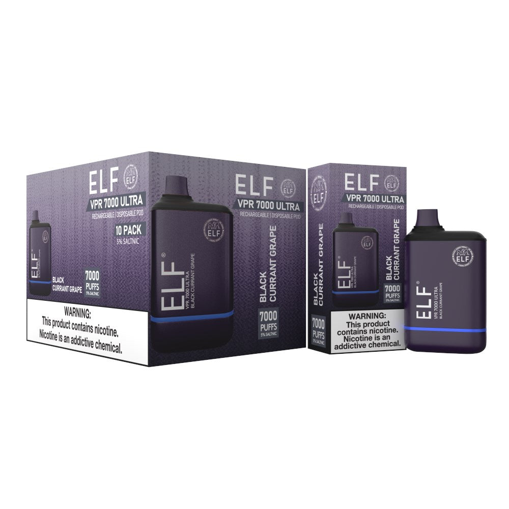 ELF VPR 7000 ULTRA DISPOSABLE - BLACK CURRANT GRAPE