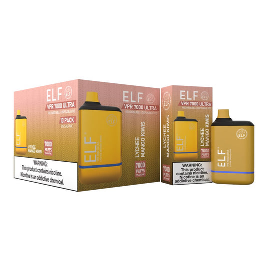 ELF VPR 7000 ULTRA DISPOSABLE - LYCHEE MANGO KIWIS