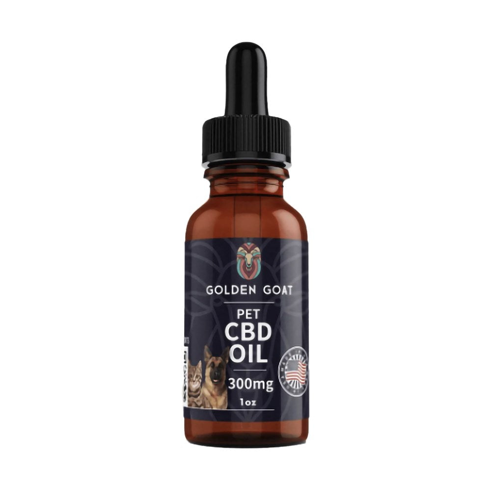 GOLDEN GOAT CBD 300MG PET TINCTURE  OIL - NATURAL