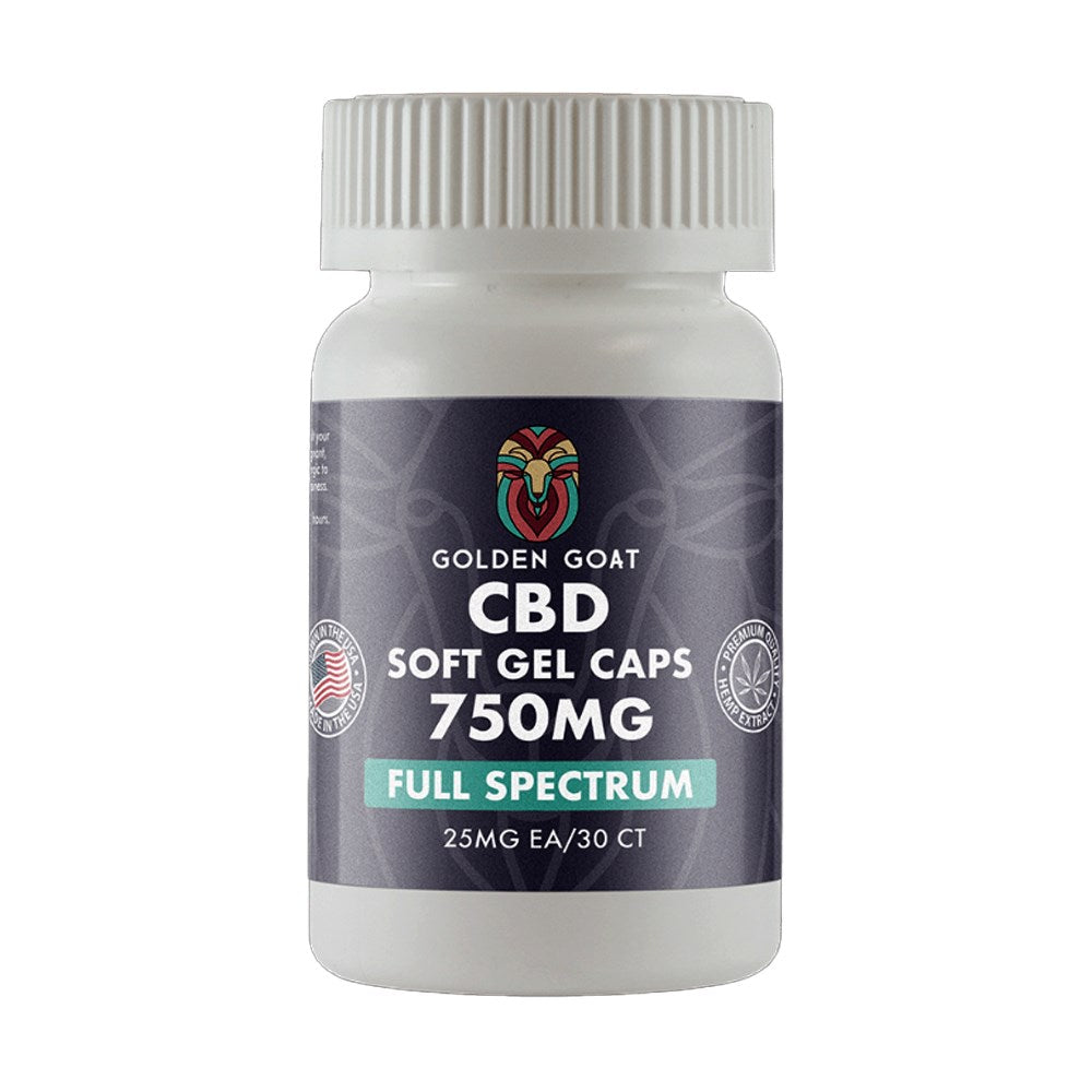 GOLDEN GOAT CBD FULL SPECTRUM 750MG CAPSULES