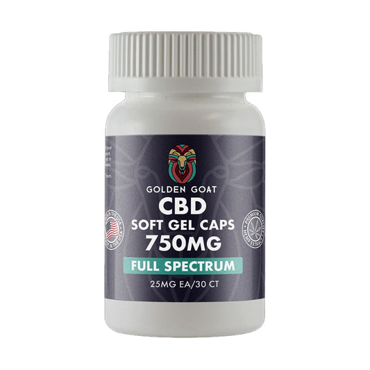 GOLDEN GOAT CBD FULL SPECTRUM 750MG CAPSULES