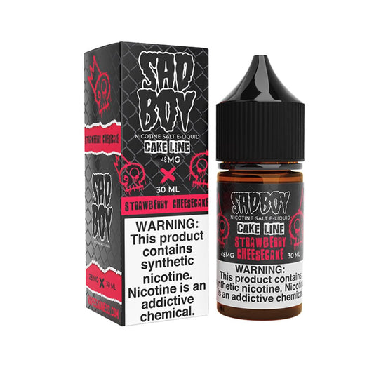 SADBOY 30ML JUICE 48MG CAKE LINE - STRAWBERRY CHEESECAKE