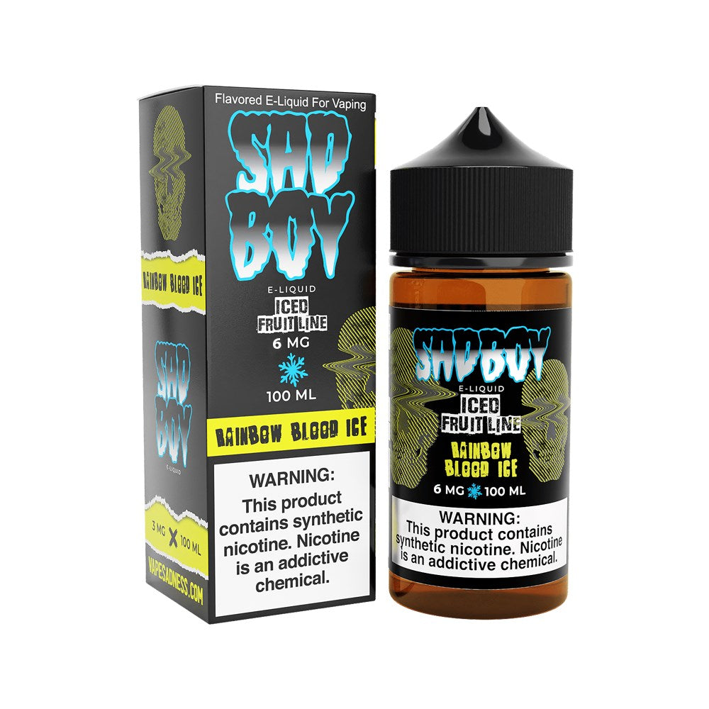 SADBOY 100ML JUICE 6MG ICE FRUIT LINE - RAINBOW BLOOD ICE
