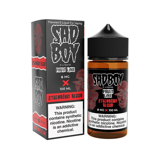 SADBOY 100ML JUICE 6MG FRUIT LINE - STRAWBERRY BLOOD
