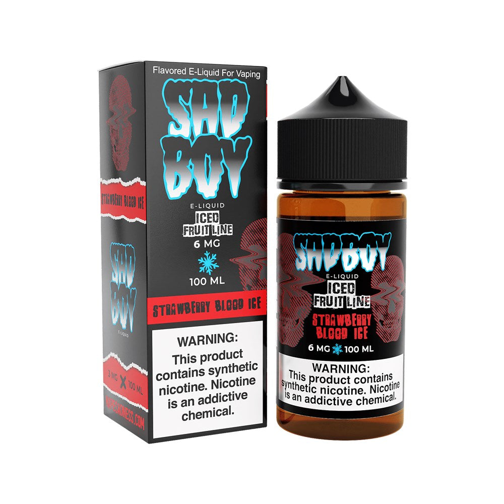 SADBOY 100ML JUICE 6MG ICE FRUIT LINE - STRAWBERRY BLOOD ICE