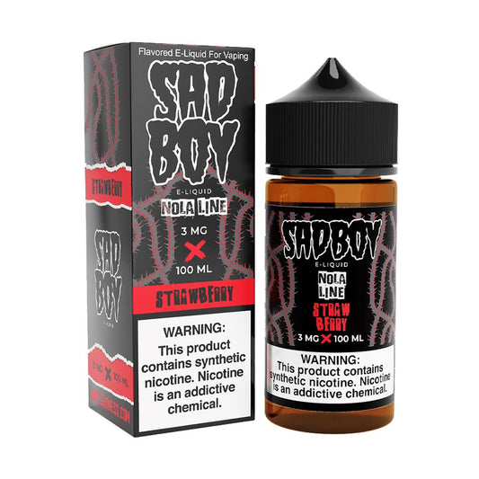 SADBOY 100ML JUICE 3MG NOLA LINE - STRAW NOLA