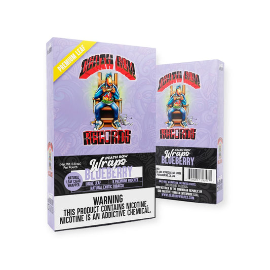 DEATHROW RECORDS  6CTS CUT LEAF WRAPS  - BLUEBERRY