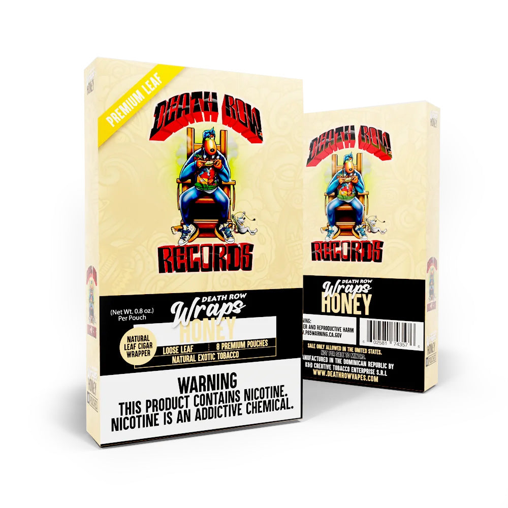 DEATHROW RECORDS  6CTS CUT LEAF WRAPS  - HONEY