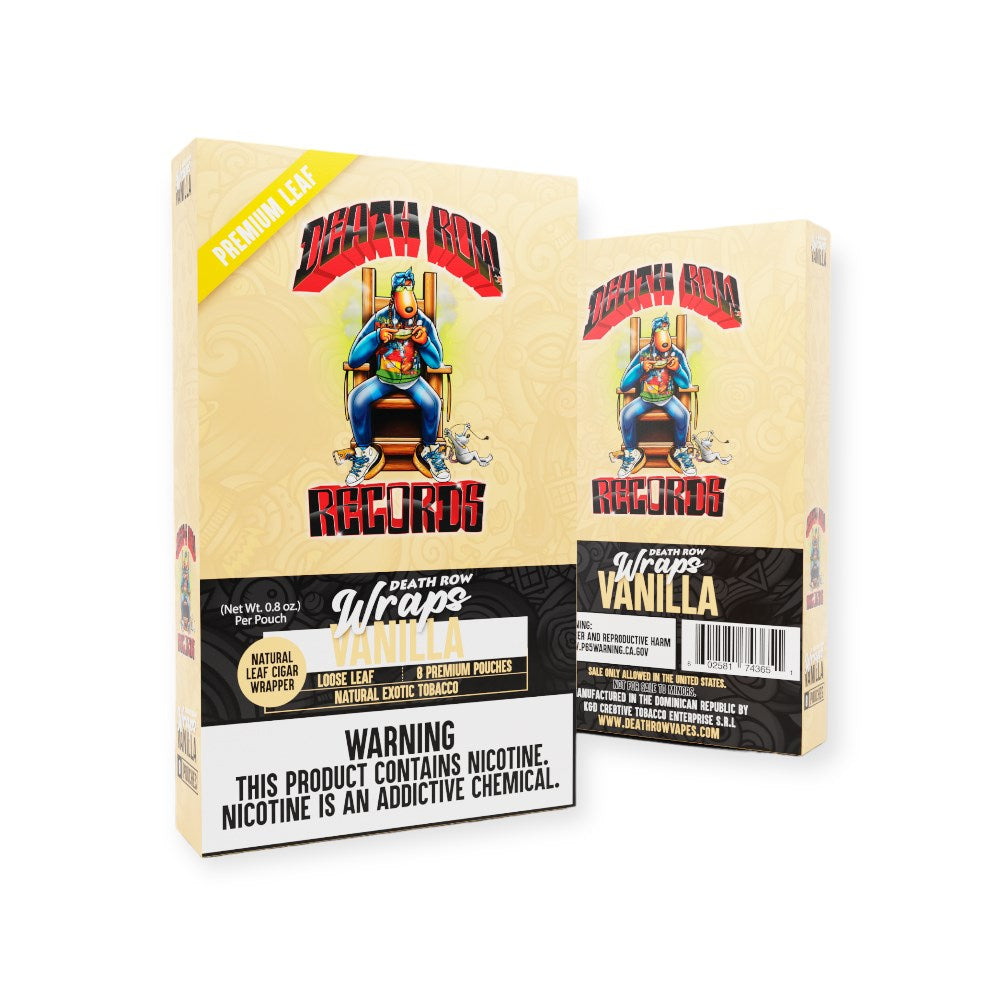 DEATHROW RECORDS  6CTS CUT LEAF WRAPS  - VANILLA