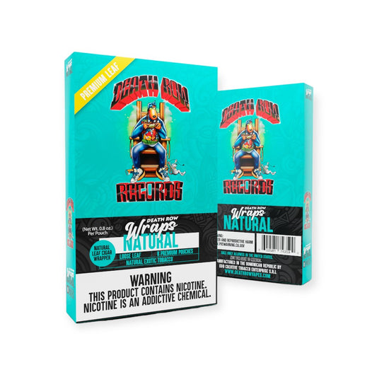 DEATHROW RECORDS  6CTS CUT LEAF WRAPS  - NATURAL