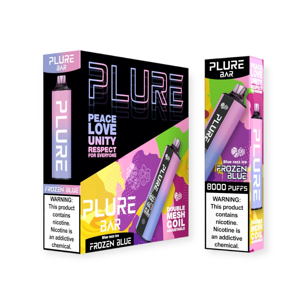 PLURE BAR 5% NIC DISPOSABLE - BLUE RAZZ ICE