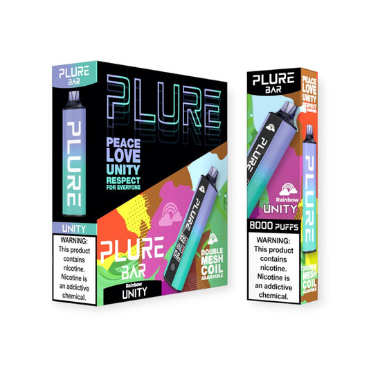 PLURE BAR 5% NIC DISPOSABLE - RAINBOW