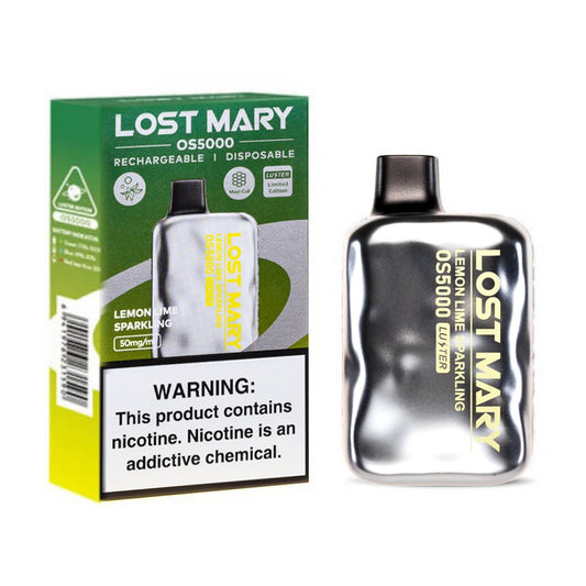 LOST MARY OS5000 5% SALT NIC DISPOSABLE - LEMON LIME