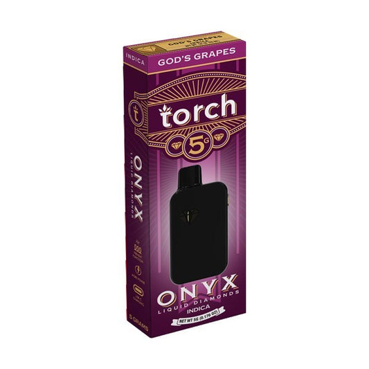 TORCH ONYX LIQUID DIAMONDS 5G DISPOSABLE INDICA - GOD'S GRAPES