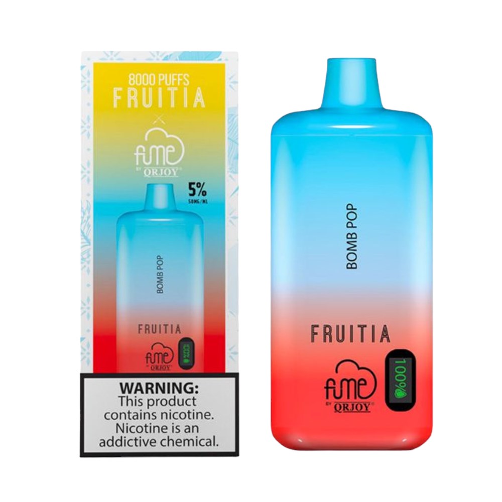 FRUITIAXFUME 8000 PUFFS DISPOSABLE - BOMB POP