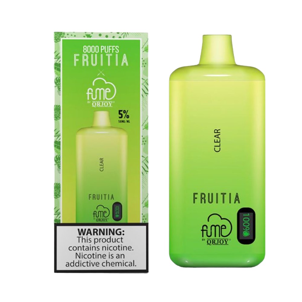 FRUITIAXFUME 8000 PUFFS DISPOSABLE - WHITE GUMMY