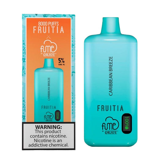 FRUITIAXFUME 8000 PUFFS DISPOSABLE - CARIBBEAN BREEZE