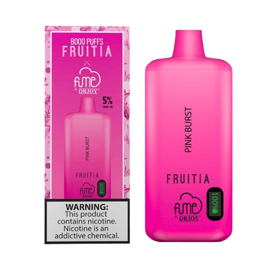 FRUITIAXFUME 8000 PUFFS DISPOSABLE - PINK BURST