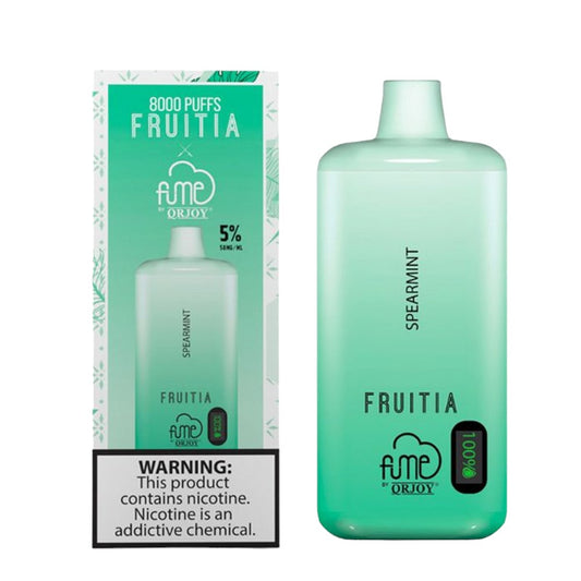 FRUITIAXFUME 8000 PUFFS DISPOSABLE - SPEARMINT