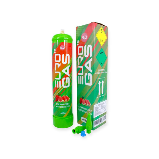 EURO GAS 615G CREAM CHARGER - STRAW WATERMELON