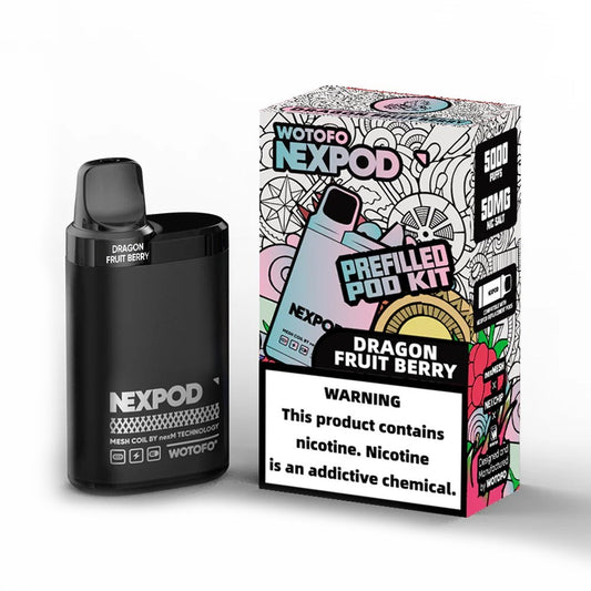 NEXPOD 50MG 5000PUFF POD KIT - DRAGON FRUIT BERRY