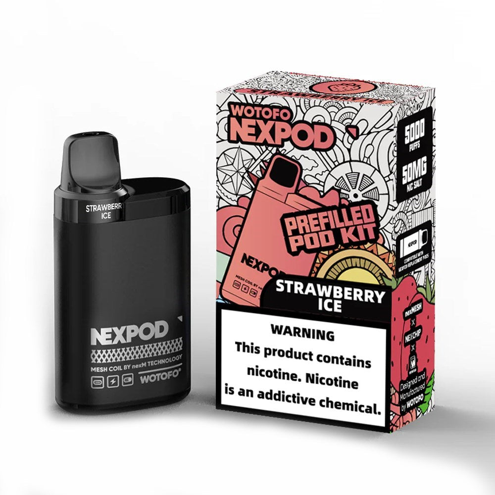 NEXPOD 50MG 5000PUFF POD KIT - STRAWBERRY ICE