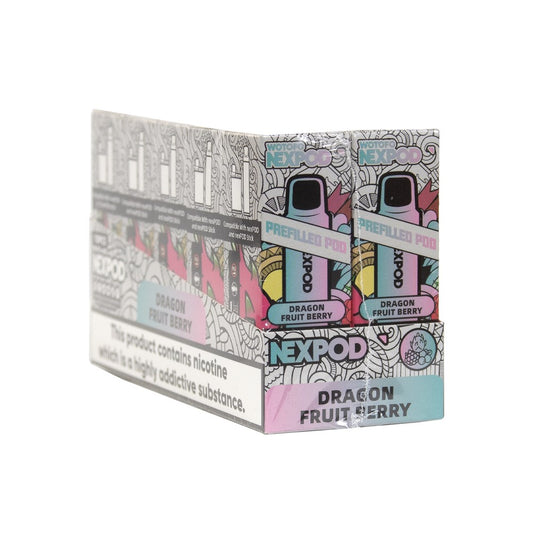 NEXPOD 50MG NIC SALT PREFILLED POD - DRAGONFRUIT BERRY