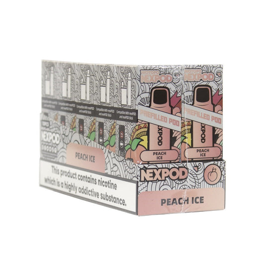 NEXPOD 50MG NIC SALT PREFILLED POD - PEACH ICE